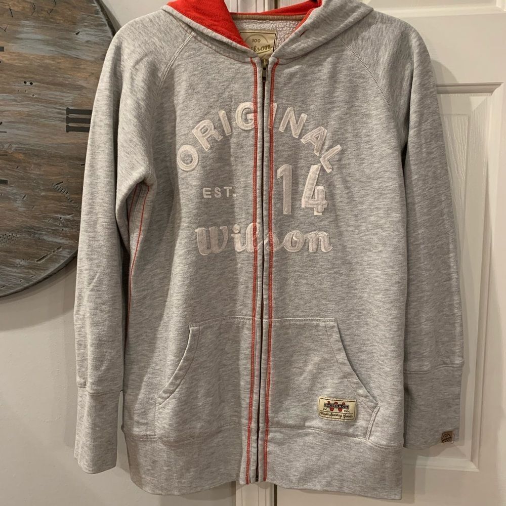 Wilson Original 100 Zip Up Hoodie sz L